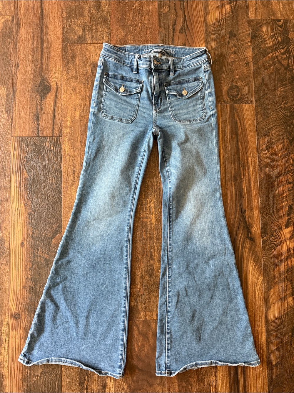 American Eagle Outfitters Light Blue Flare Jeans